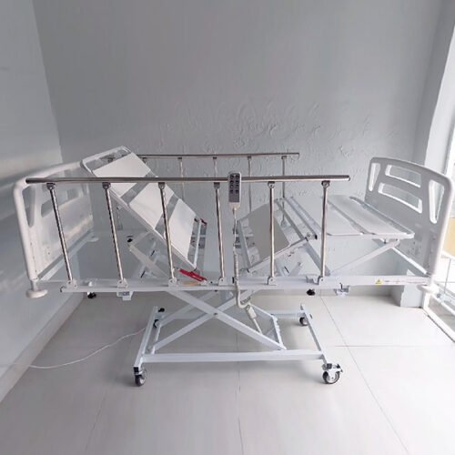 Cama hospitalar eletrônica 3 movimentos com elevador no leito
